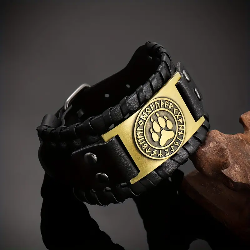 Bransoletka ze skóry PU - obrazek 3