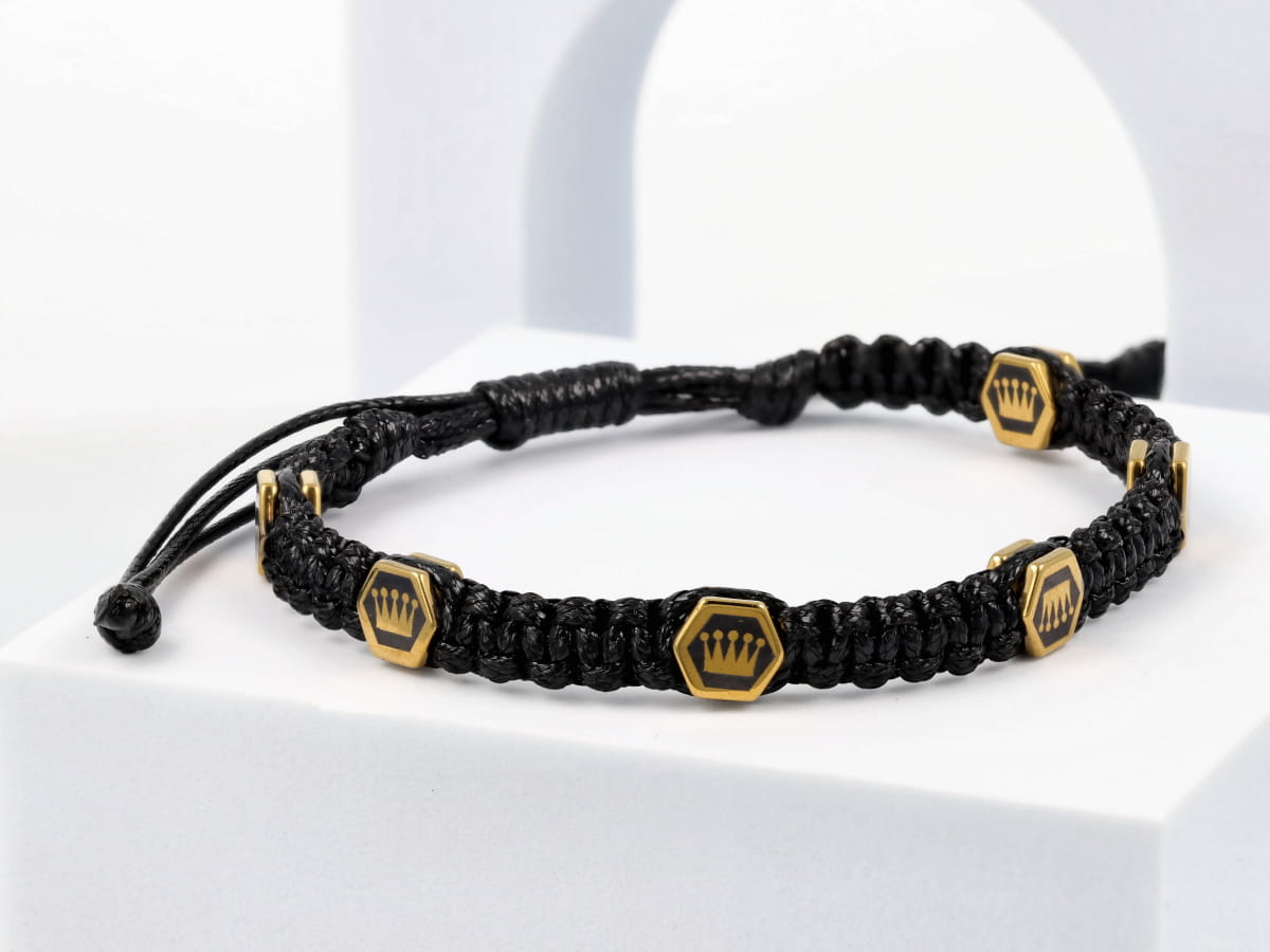 Bransoleta męska zaplatana - obrazek 3