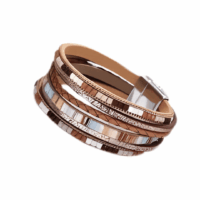 Bransoletka skórzana w stylu boho