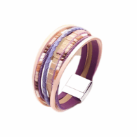 Bransoletka skórzana w stylu boho