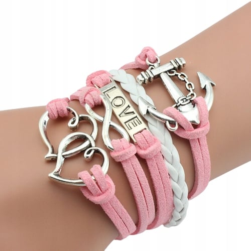 Bransoletka 5w1 z napisem Love