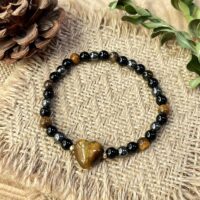Elastyczna bransoletka wykonana z naturalnych kamieni