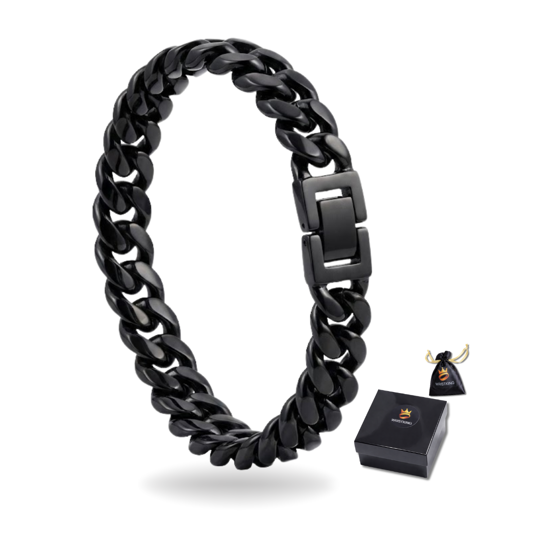 Masywna męska bransoletka typu "pancerka"